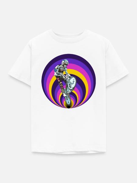 BMX (BMX) - Kinder T-Shirt - Weiß