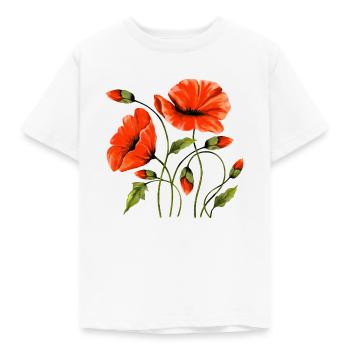 Blumen - Kinder T-Shirt - Weiß - Vorne - AI Model Kid Male (0cm)