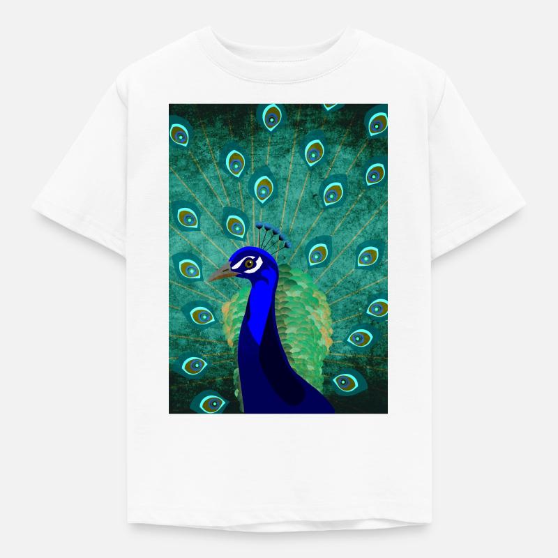 pfau - Kinder T-Shirt - Weiß