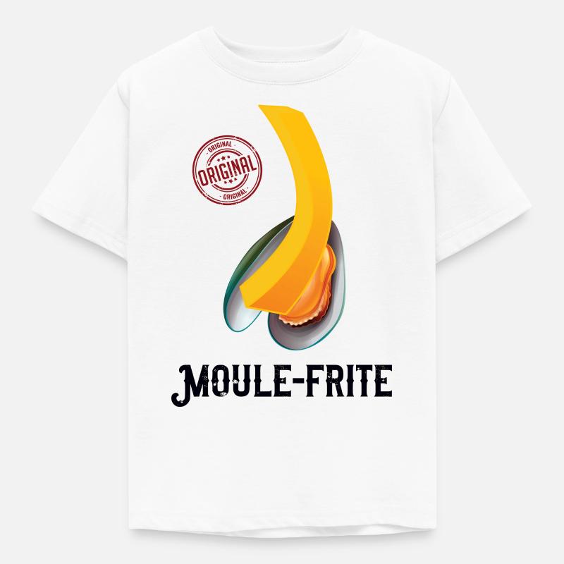 moulefrite - T-shirt Enfant - blanc