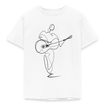 Guitare - T-shirt Enfant - blanc - Devant - AI Model Kid Male (0cm)