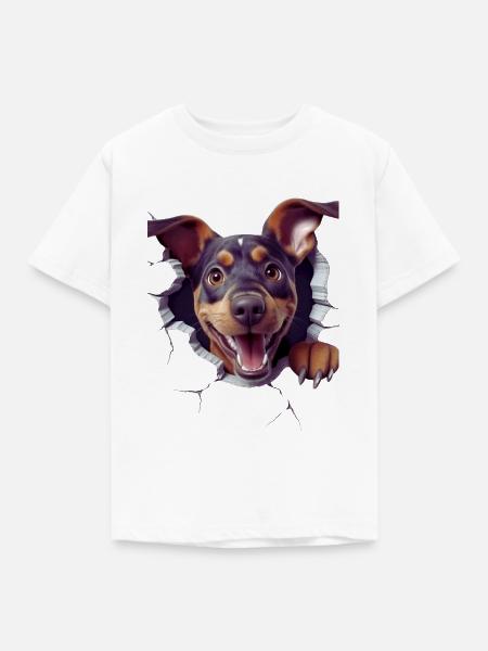 Durchbruch-Wau - Kinder T-Shirt - Weiß