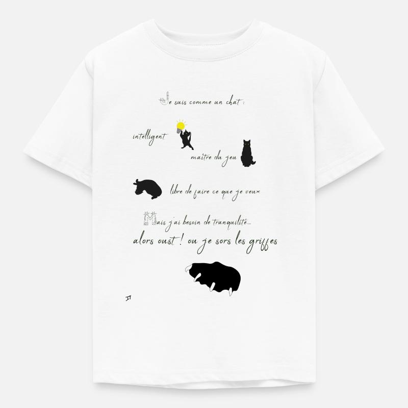 Ich bin eine Katze - Kinder T-Shirt - Weiß