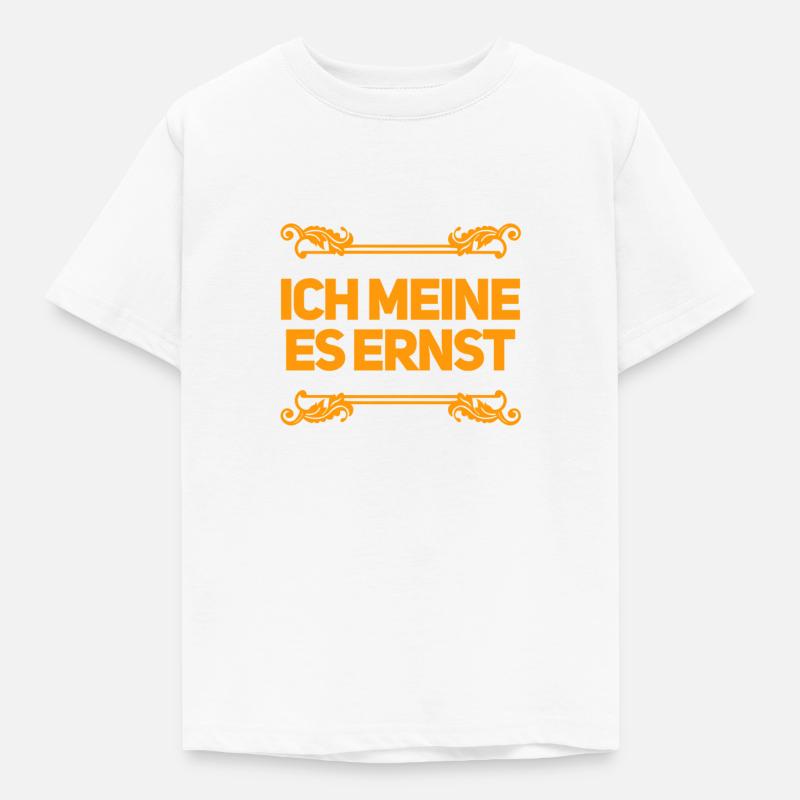das ist mein ernst - Kinder T-Shirt - Weiß