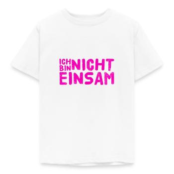 nie wieder einsam - Kinder T-Shirt - Weiß - Vorne - AI Model Kid Male (0cm)