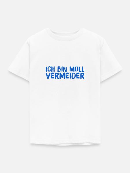 ich vermeide Müll - Kinder T-Shirt - Weiß