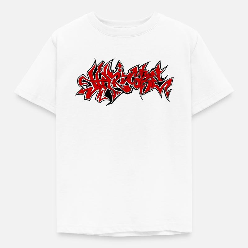 HardCore Design Red - T-shirt Enfant - blanc
