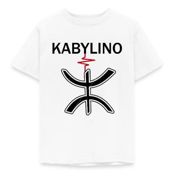 KABYLINO Kabyle ino Kabylie - T-shirt Enfant - blanc - Devant - AI Model Kid Male (0cm)