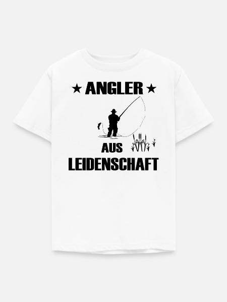Angeln - Kinder T-Shirt - Weiß