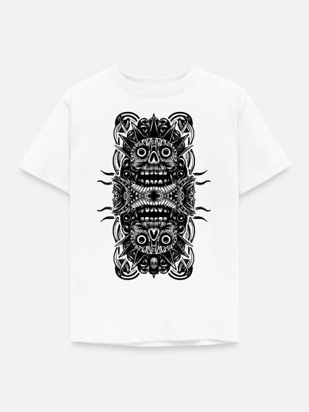 aztekisch - Kinder T-Shirt - Weiß