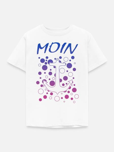 Moin - Kinder T-Shirt - Weiß