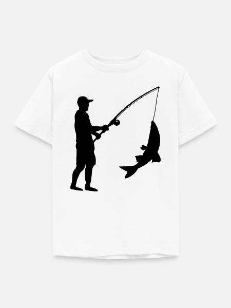 Angeln Angler - Kinder T-Shirt - Weiß