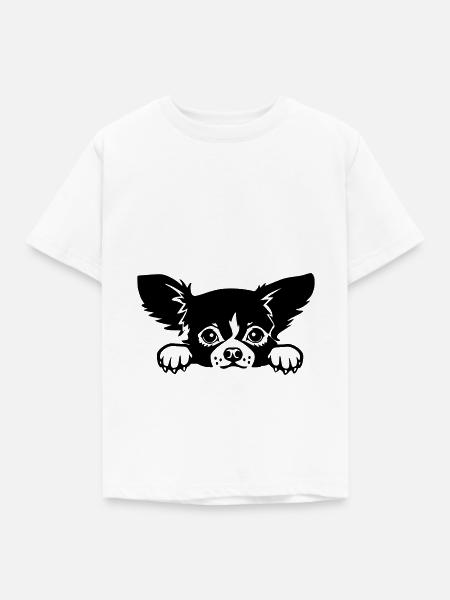 chiwawa hund - Kinder T-Shirt - Weiß