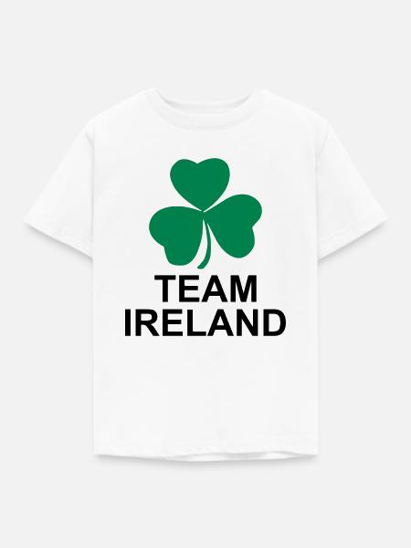 Team Ireland - Kinder T-Shirt - Weiß