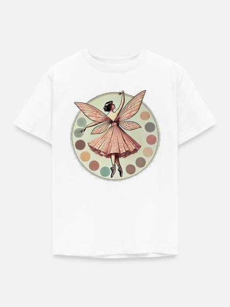 Feen-Ballerina - Kinder T-Shirt - Weiß