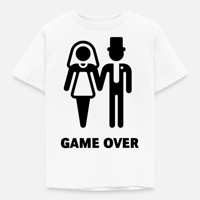 Game Over (Hochzeit) - Kinder T-Shirt - Weiß