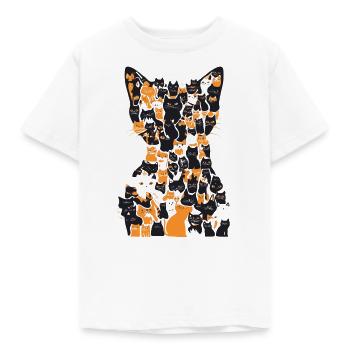 Cats Cats Cats - Kids' T-Shirt - white - Front - AI Model Kid Male (0cm)