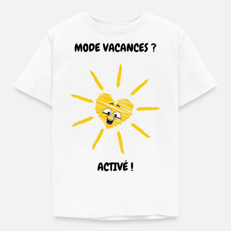 Mode vacances active - T-shirt Enfant - blanc