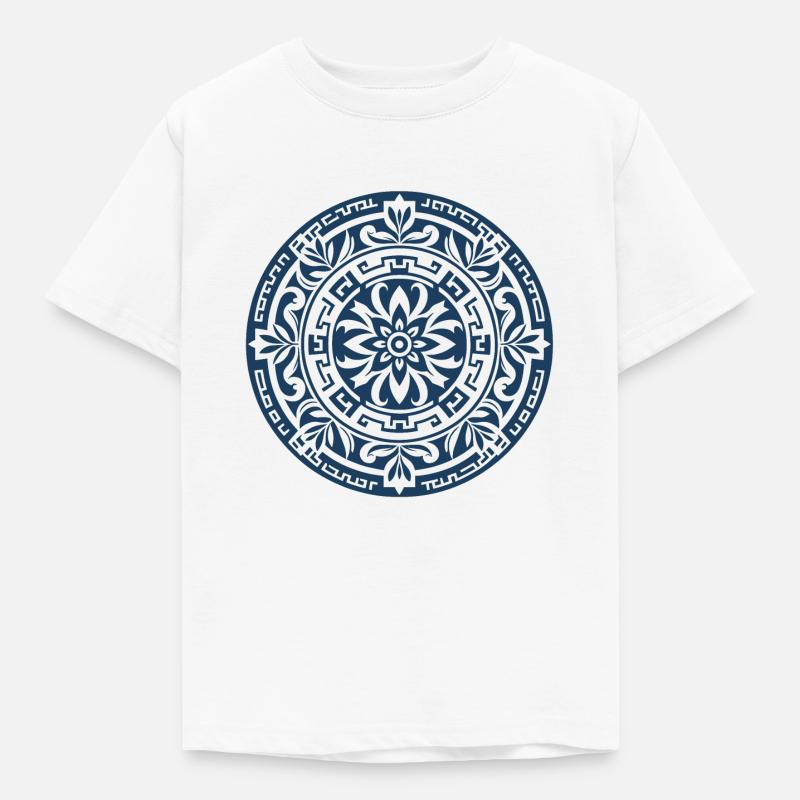 Mandala greco antico 1 - Maglietta per bambini - bianco