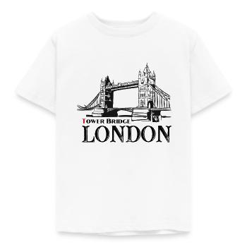 London - Tower Bridge - Kinder T-Shirt - Weiß - Vorne - AI Model Kid Male (0cm)