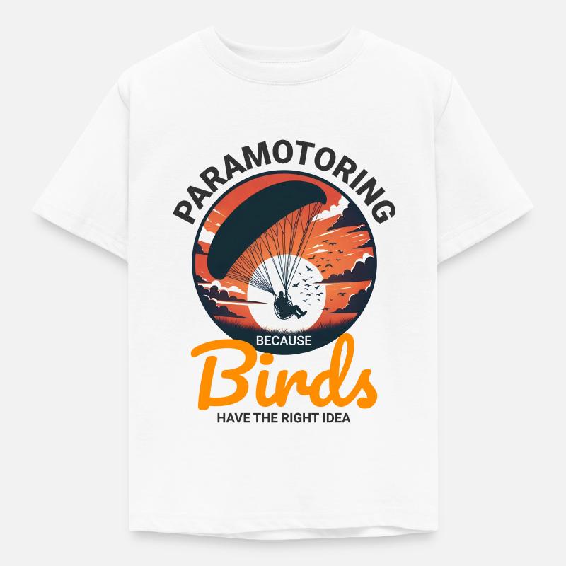 Pilote de paramoteur Paramoteur Parapente motorisé - T-shirt Enfant - blanc