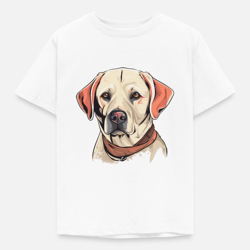 Labrador - Børne-T-shirt - hvid