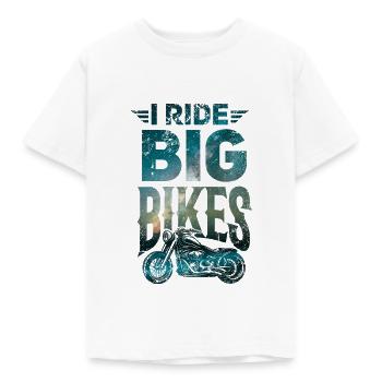 Motorcyclist Biker - Kids' T-Shirt - white - Front - AI Model Kid Male (0cm)