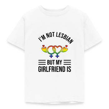LGBT lesbian LGBTQ couple homosexuality couple couple - Kids' T-Shirt - white - Front - AI Model Kid Male (0cm)