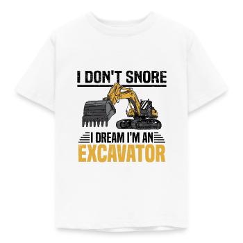 Crawler Excavator Excavator Sorry Construction Machine - Kids' T-Shirt - white - Front - AI Model Kid Male (0cm)