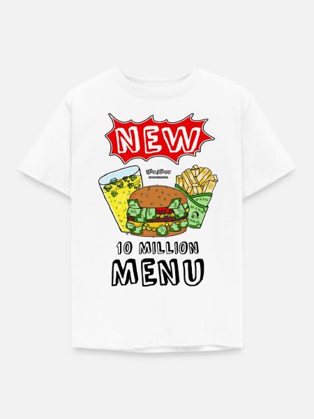1 Million Menü - Kinder T-Shirt - Weiß