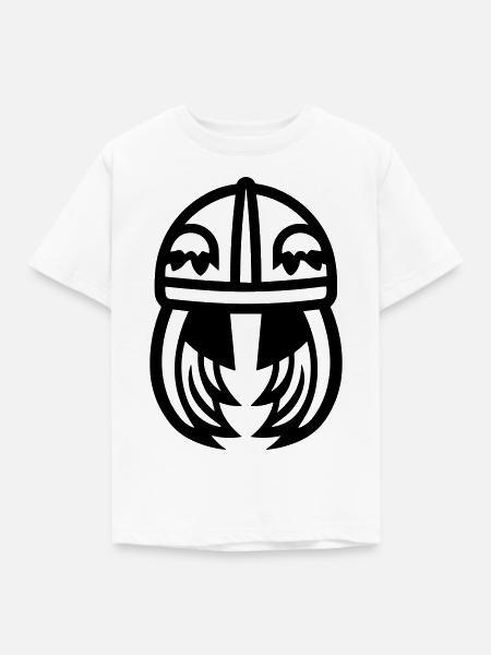 Wikingerhelm Krieger - Kinder T-Shirt - Weiß
