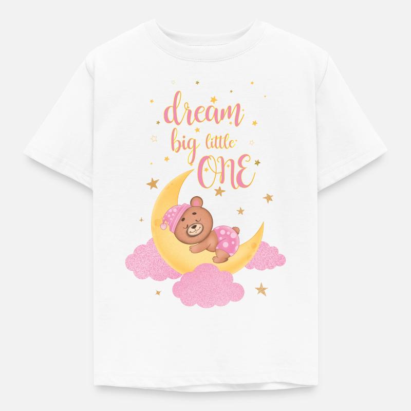 Träumen Sie groß, klein - Kinder T-Shirt - Weiß