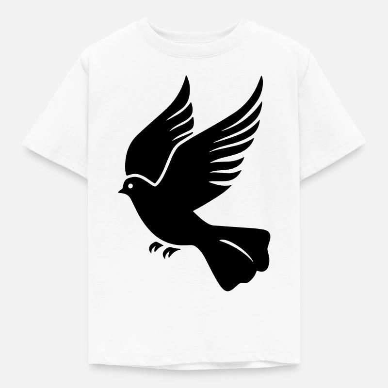 Taube - Kinder T-Shirt - Weiß