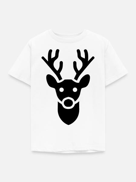 Rentier - Kinder T-Shirt - Weiß