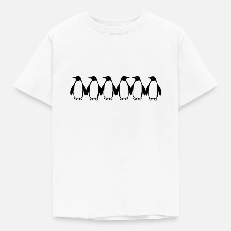 Pinguine - Kinder T-Shirt - Weiß