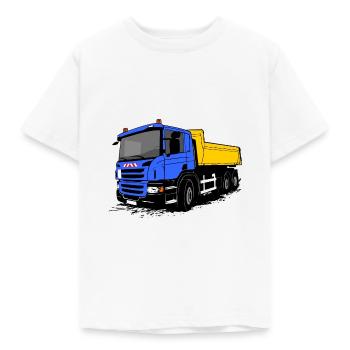 Camion benne - camion - camion - camion - T-shirt Enfant - blanc - Devant - AI Model Kid Male (0cm)