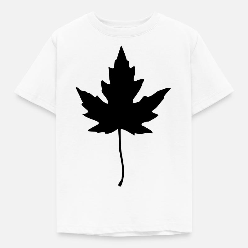 maple leaf - Kids' T-Shirt - white