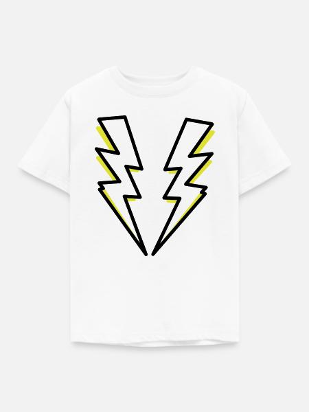 Blitze,Blitz,Blitzer, - Kinder T-Shirt - Weiß