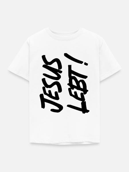 JESUS LEBT - Kinder T-Shirt - Weiß