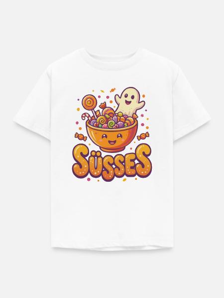 Süsses Halloween - Kinder T-Shirt - Weiß