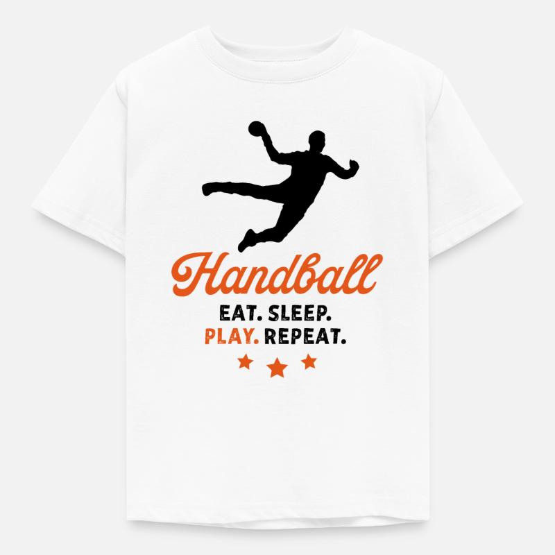 Handball - Mangez. Dormir. Jouer. Répéter - T-shirt Enfant - blanc