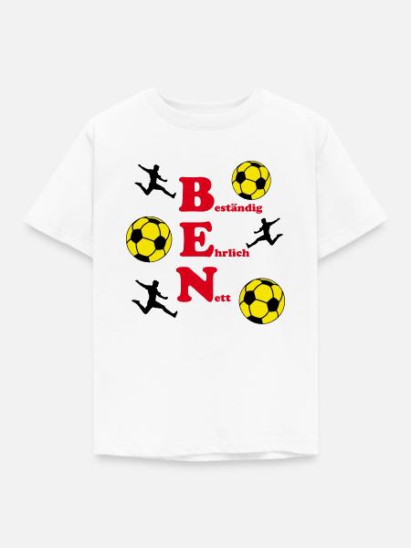 Ben - Kinder T-Shirt - Weiß