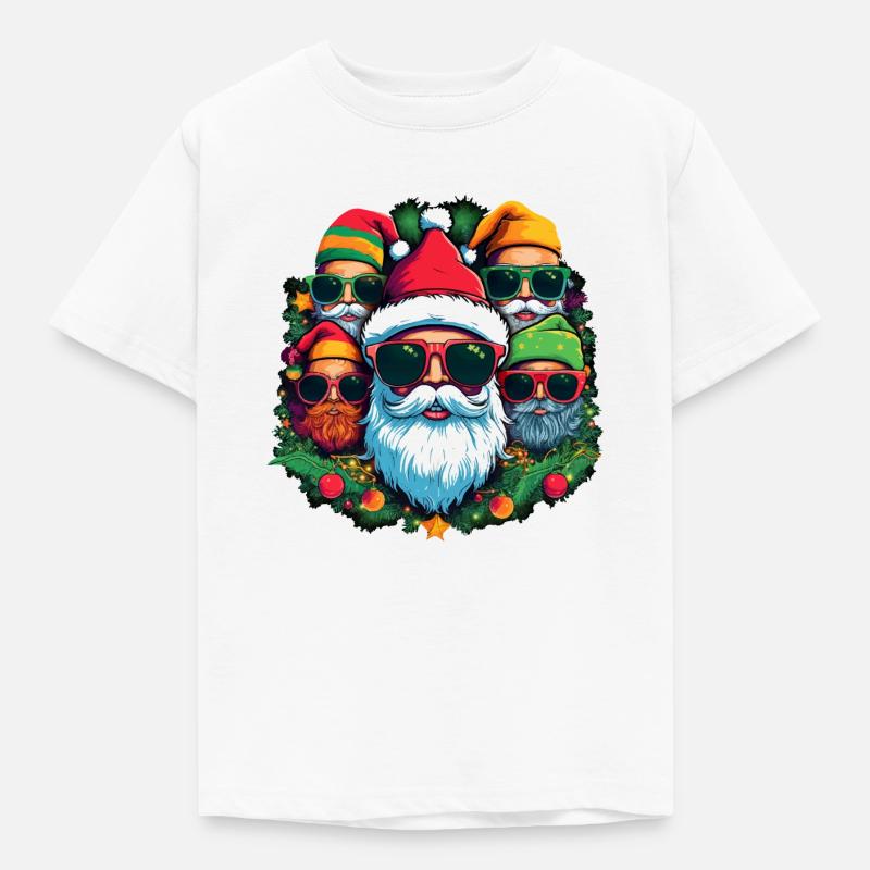 Pull de Noël moche - Cool Santas - T-shirt Enfant - blanc