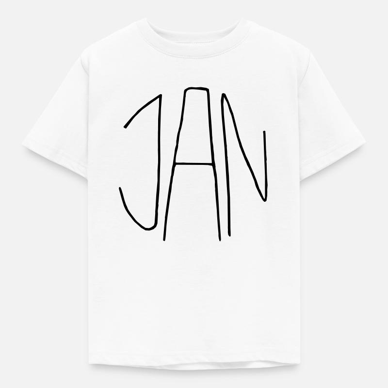Jan - Kinder T-Shirt - Weiß