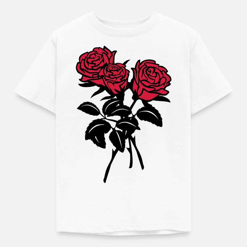 roses - Kinder T-Shirt - Weiß