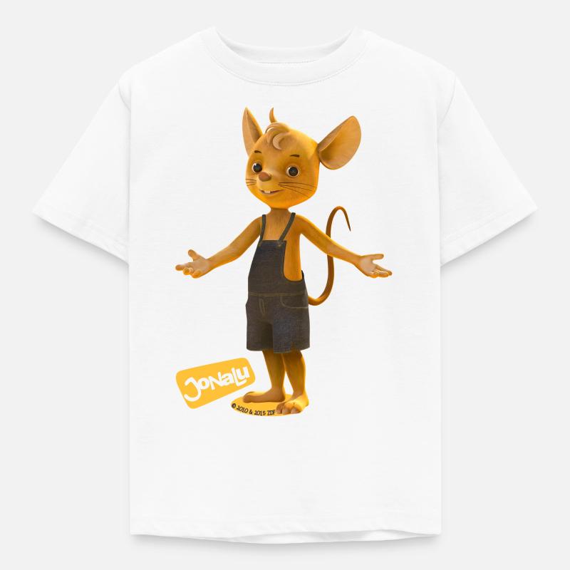JoNaLu Mäuserich Jo - Kinder T-Shirt - Weiß