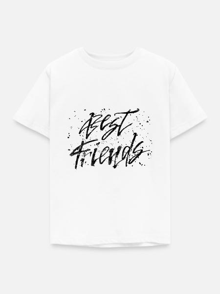 Beste Freunde - Kinder T-Shirt - Weiß