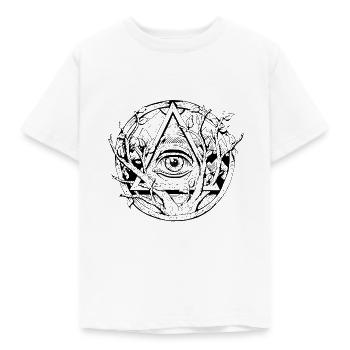 Oeil qui voit tout | Œil de providence - T-shirt Enfant - blanc - Devant - AI Model Kid Male (0cm)
