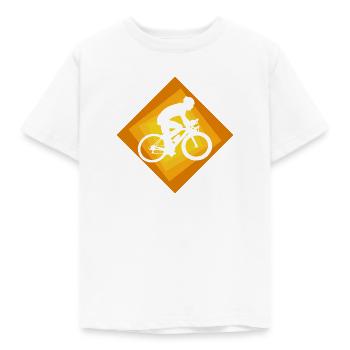 Fahrradfahren Fahrrad - Kinder T-Shirt - Weiß - Vorne - AI Model Kid Male (0cm)