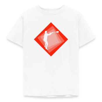 Champ de boîte d’intercrosse - T-shirt Enfant - blanc - Devant - AI Model Kid Male (0cm)